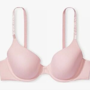 Victoria Secret Cotton Full Coverage Bra In Light Pink Size 40C